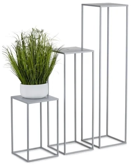 Portafiori 70x24 cm grigio