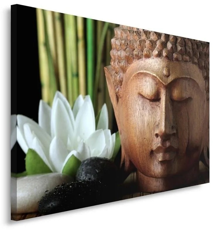 Quadro su tela, Fiori di bambù di Buddha  Dimensioni 60x40