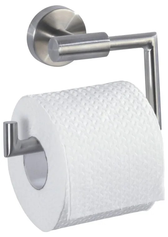 Porta carta igienica a parete in acciaio inox in argento opaco Bosio - Wenko