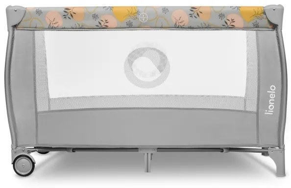 Lionelo - Lettino da viaggio STEFI PLUS Rosa e Giallo