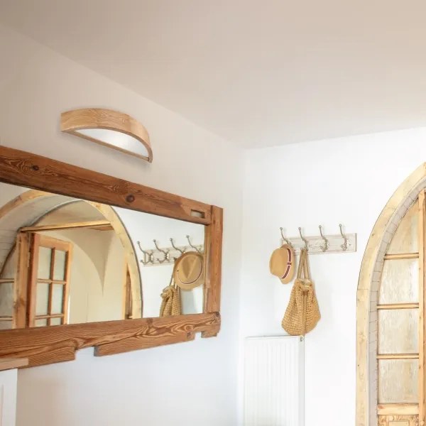 Applique OAK 1xE27/60W/230V quercia