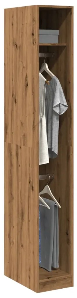 Armadio Rovere Artigianale 30x50x200 Cm İn Legno Multistrato /