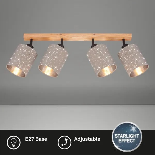 Briloner 2078-041 - Faretto SPOTLIGHT 4xE27/25W/230V beige