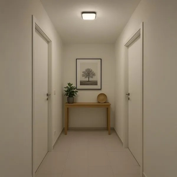 Plafoniera LED NEMO LED/11W/230V 26x26 cm nera