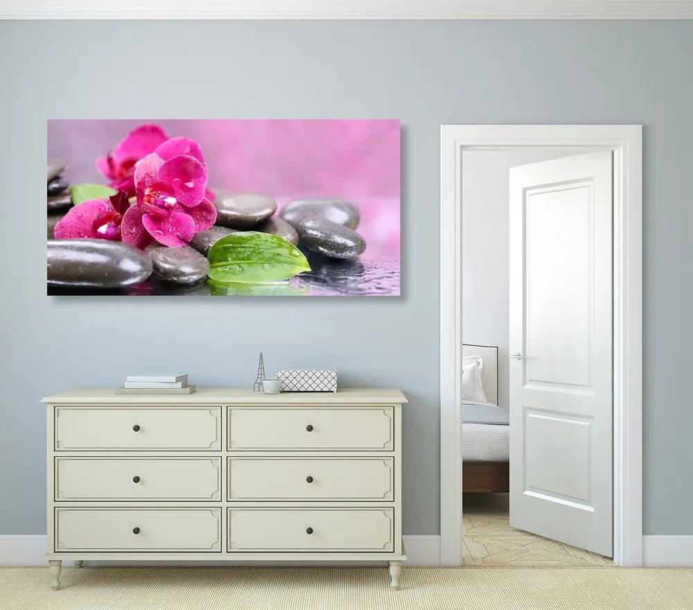 Stampa su tela – Orchidea con tocco di relax