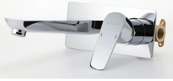 Novaservis - Rubinetto per lavabo da incasso METALIA ECO cromo lucido