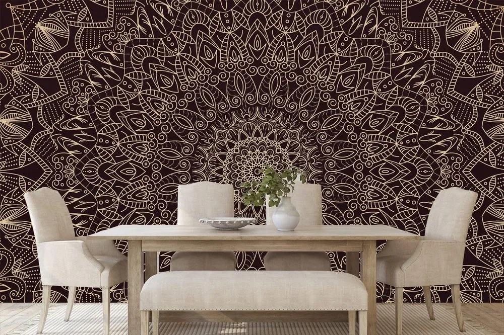 Carta da parati – Mandala ornamentale dettagliata