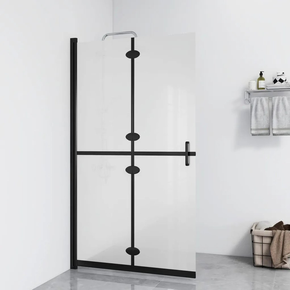 Parete Per Doccia Walk-in Pieghevole İn Vetro Esg 90x190 Cm /