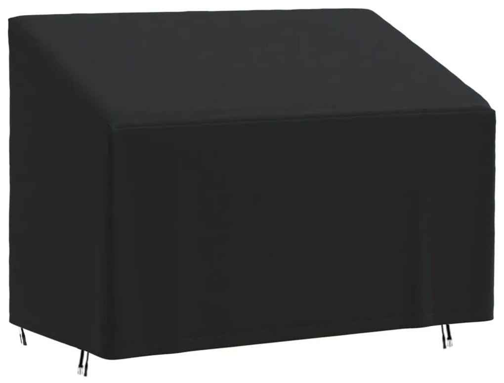 Copertura Per Panca A 2 Posti Nera 134x70x65/94 Cm 420d Oxford /