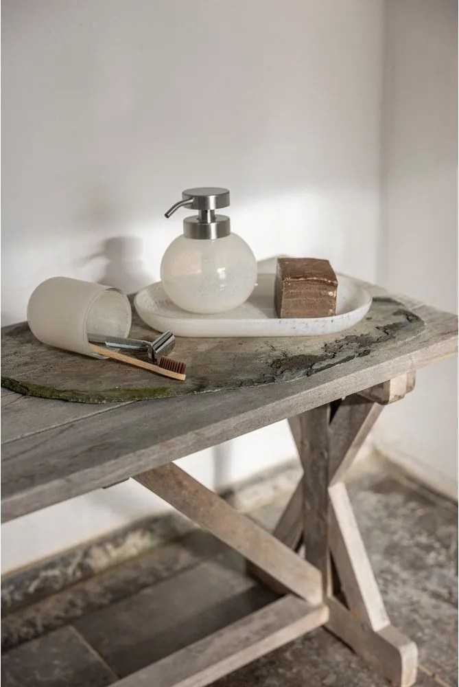 Dispenser per sapone color crema in vetro Opal – Mette Ditmer Denmark