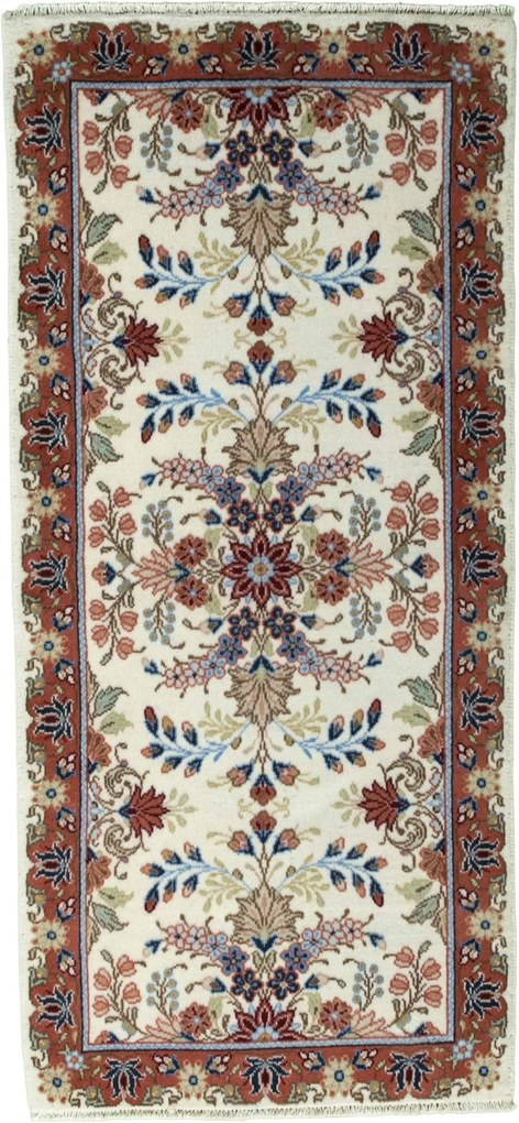 Kashan Tappeto persiano 150x70 Beige (Iran) Annodato A Mano