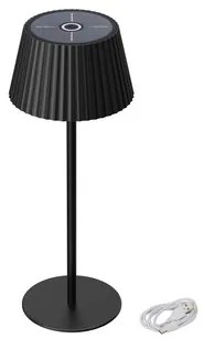 Lampada da Tavolo Solare 2.2W IP54 CCT Dimmerabile - Nera