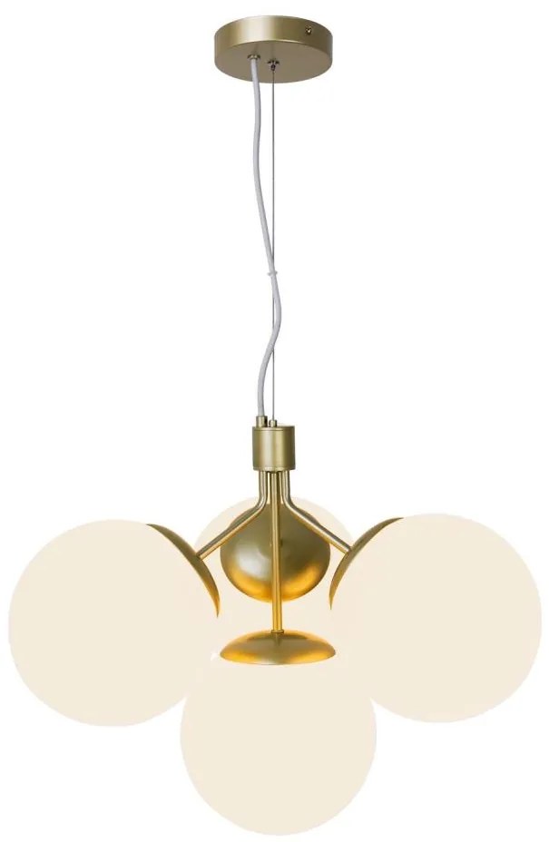 Nordlux - Lampadario a sospensione con filo IVONA 4xE27/28W/230V oro