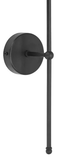 Applique MADELA 1xE14/40W/230V nera