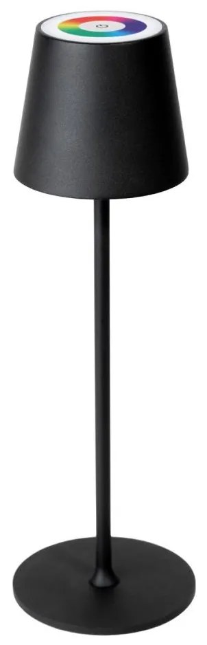 Lampada LED RGBW dimmerabile per esterni LED/4W/4000 mAh 3000/4000/5500K IP44 nero