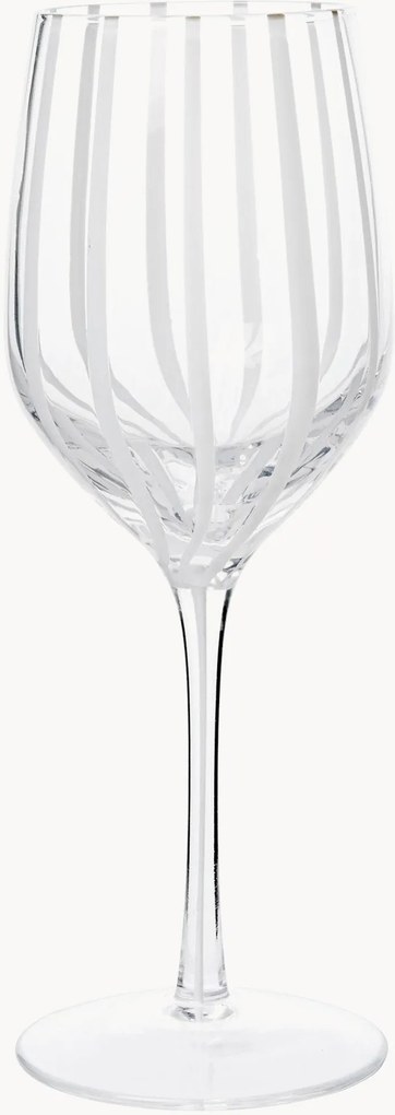 Set di 4 bicchieri da vino bianco Stripe