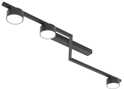 Plafoniera da soffitto SKAN 3xGX53/12W/230V nera
