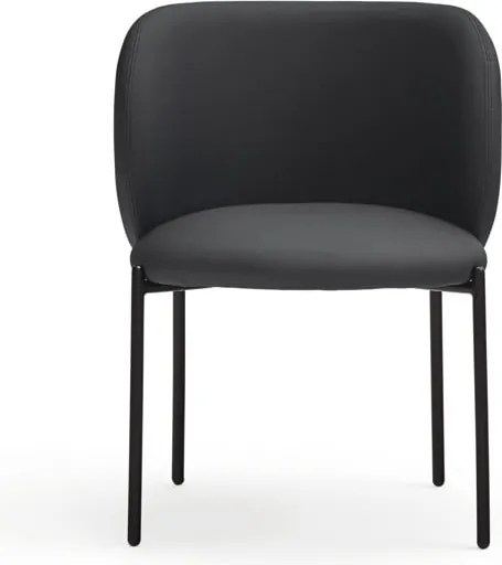 Set di sedie da pranzo nera in imbottito 2 pz Mogi – Teulat