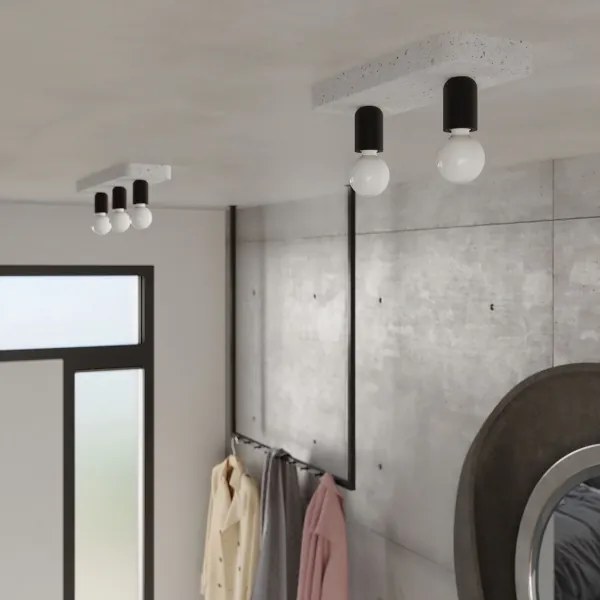 Sollux SL.1157 - Faretto TAVO 2xE27/15W/230V calcestruzzo