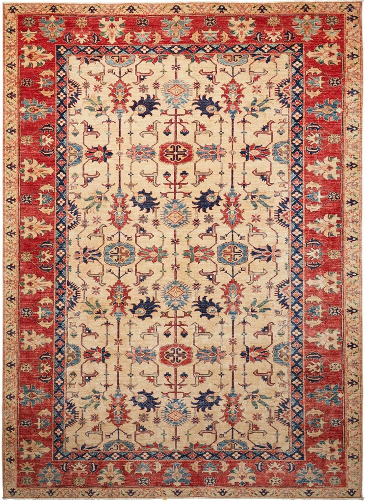 Kazak Tappeto 270 x 370 Rosso (Pakistan) Annodato A Mano