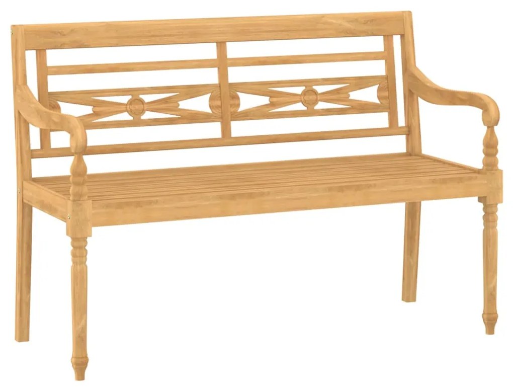 Set divani da giardino 4 pz in legno massello di teak
