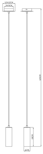 Globo 57911HG - Lampadario su corda ROBBY 1xGU10/35W/230V grigio/marrone