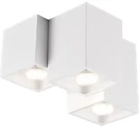 Plafoniera Soffitto Interno 3 Cubi Bianchi Moderni GU10 5W Fernando GD Trio