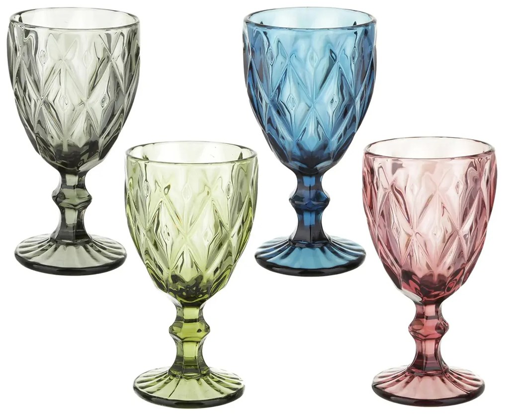 Set 4 calici multicolor Prisma