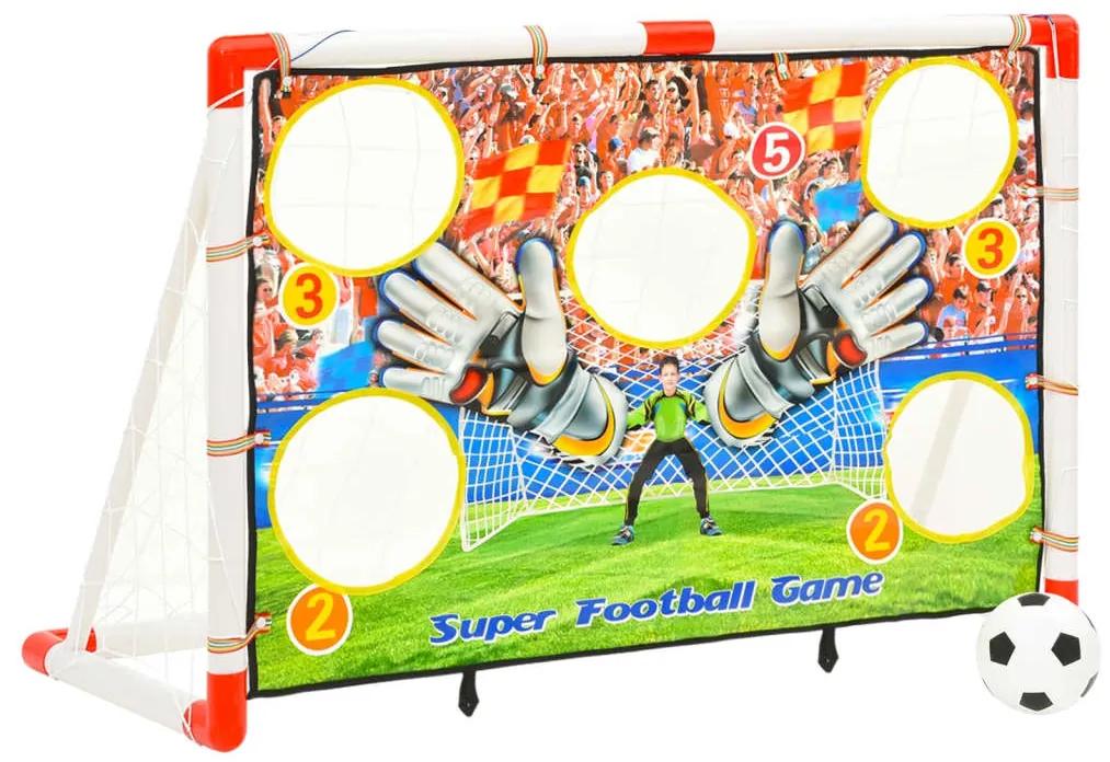 Set Porta da Calcio per Bambini con Pannello 120x51x77,5 cm