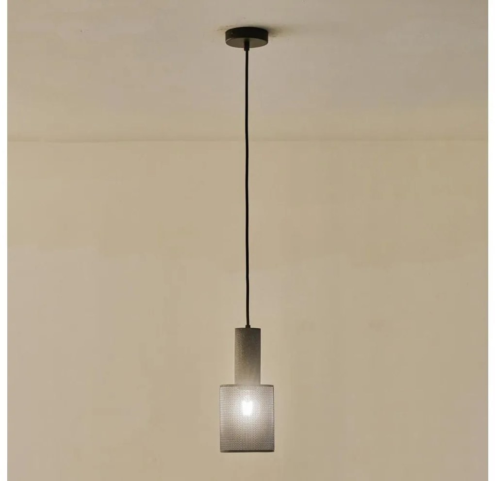 Lampadario a sospensione con filo 1xE27/40W/230V nero