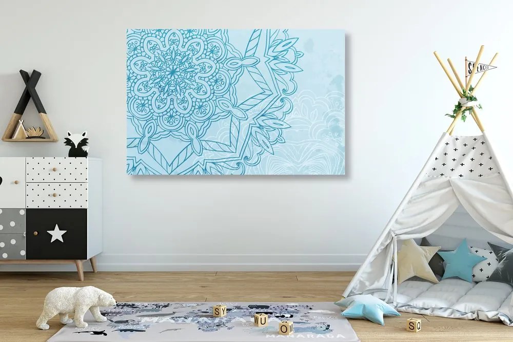 Quadro su tela – Mandala in tema invernale