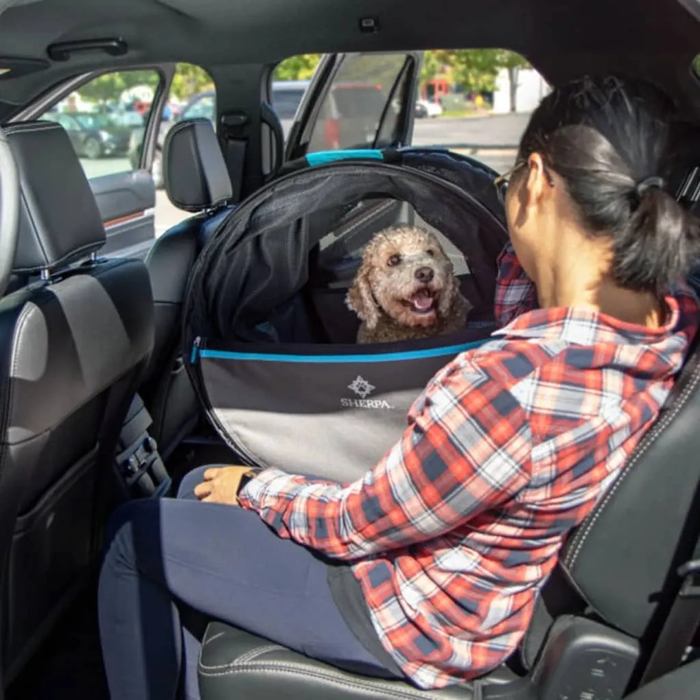 Sherpa cuccia per auto a tubo per animali domestici grande nero