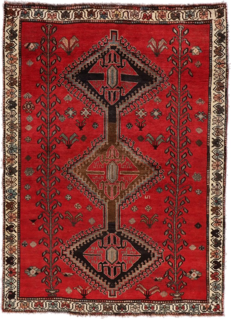 Shiraz Tappeto 170 x 240 (Iran) Annodato A Mano