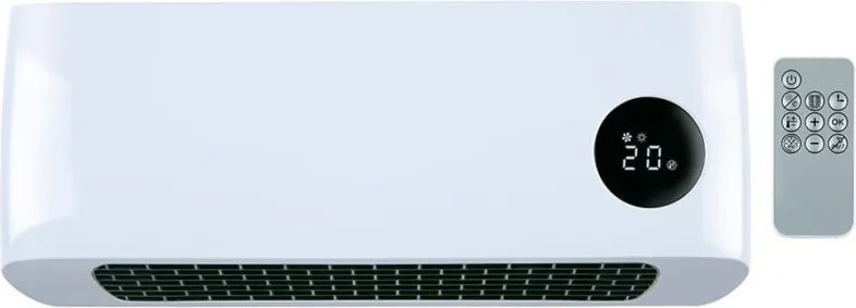 Riscaldatore da parete 1000/2000 W, Bianco 42 x 10,5 x 17,5 cm