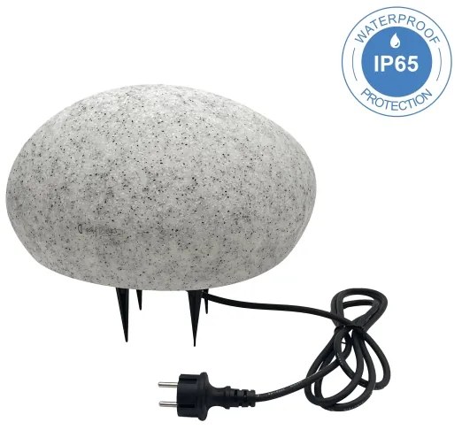 Lampada da esterno decorativa LUMISTONE 1xE27/15W/230V IP65 diam. 31,8 cm