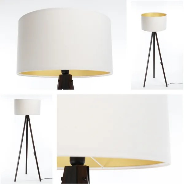 Lampada da terra STANDART 1xE27/60W/230V bianco/wenge