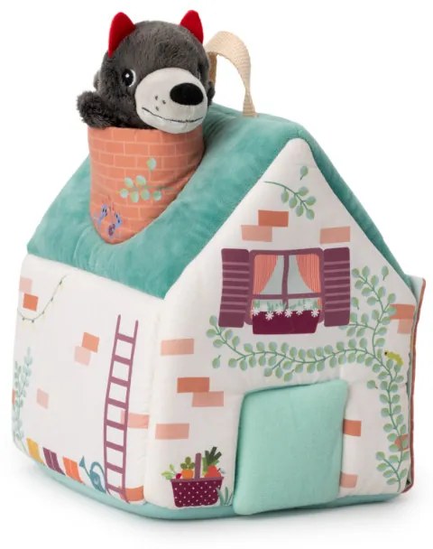 Lilliputiens - Le case del lupo e i 3 porcellini in tessuto