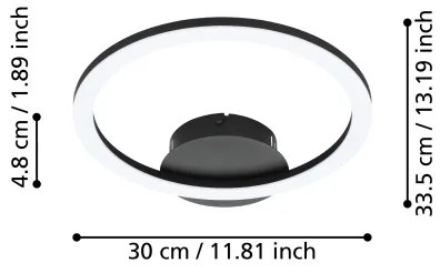 Eglo 900323 - Plafoniera LED dimmerabile PARRAPOS-Z LED/15W/230V