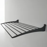 Stendino da muro, stendibiancheria da parete da balcone, Foxydry Fold nero 60x50x10 cm