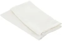 Set 2 tovaglioli cotone bianco 42x42 cm Slub