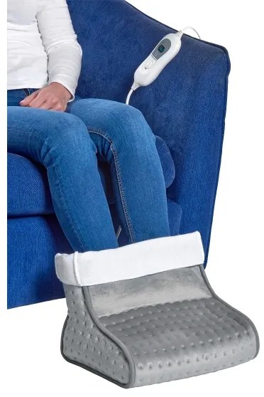 Concept BV1020 - Scaldapiedi elettrico 100W/230V 30x30 cm grigio/bianco