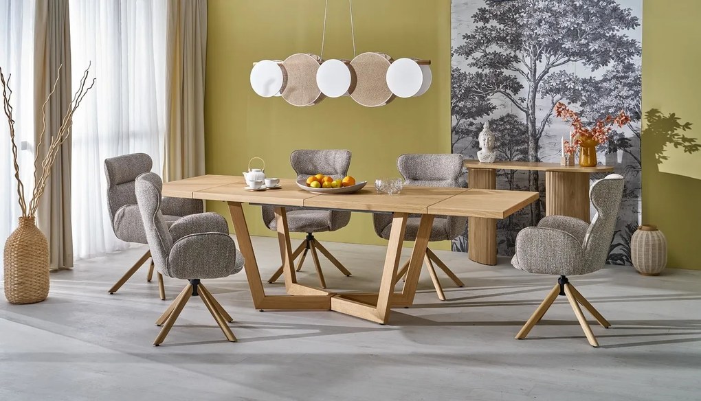 Tavolo Fiesta allungabile in rovere naturale – 200-280x100x77 cm