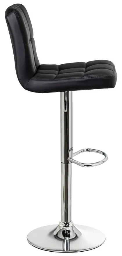 Sgabelli da bar neri ad altezza regolabile in similpelle in set di 2 (altezza seduta 93 cm) - Casa Selección