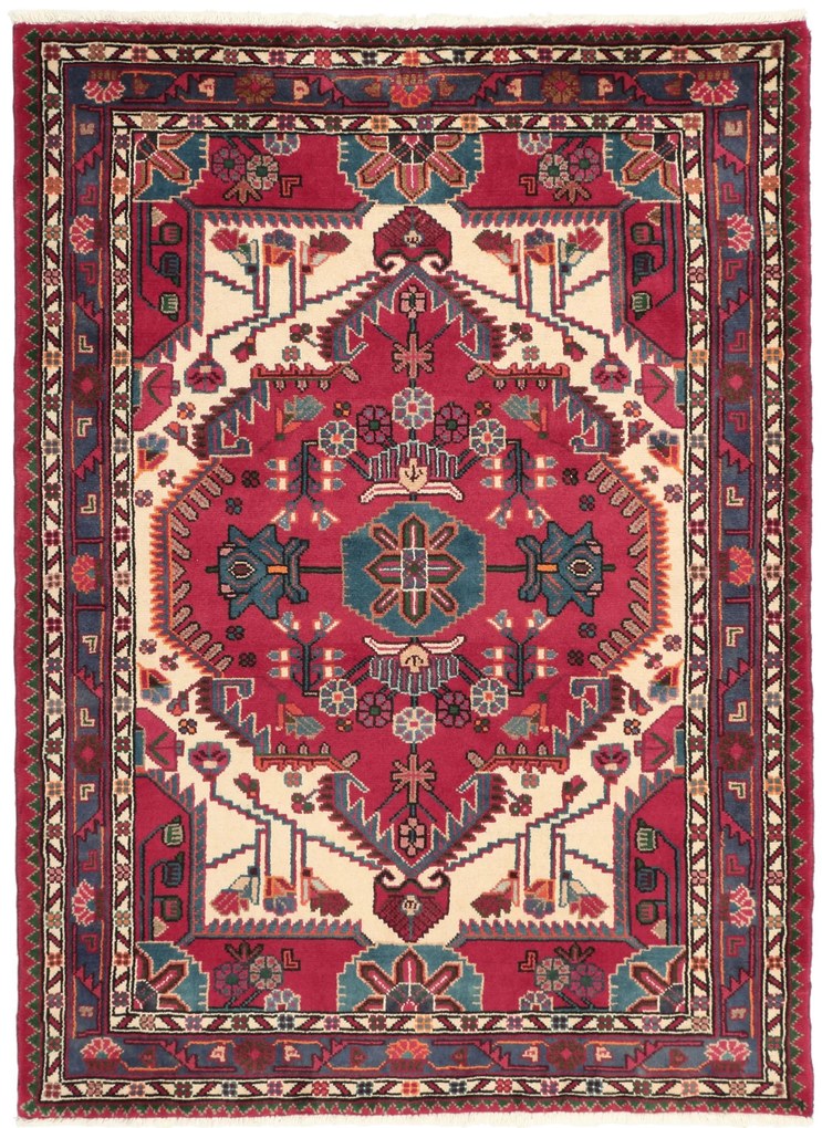 Tuyserkan Tappeto persiano 120x160 Beige (Iran) Annodato A Mano