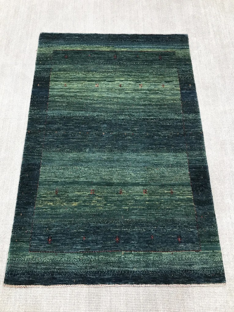Loribaft Tappeto persiano 170x120 Verde (Iran) Annodato A Mano