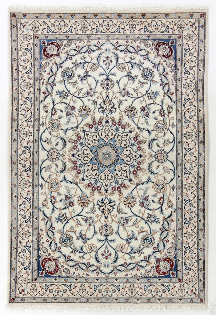 Nain Tappeto persiano 100 x 150 (Iran) Annodato A Mano