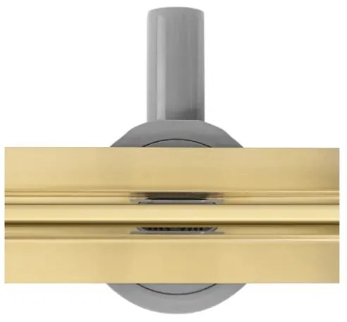 REA-G2714 - Canalina di scarico NEOX SLIM 70 cm acciaio inossidabile/dorato spazzolato