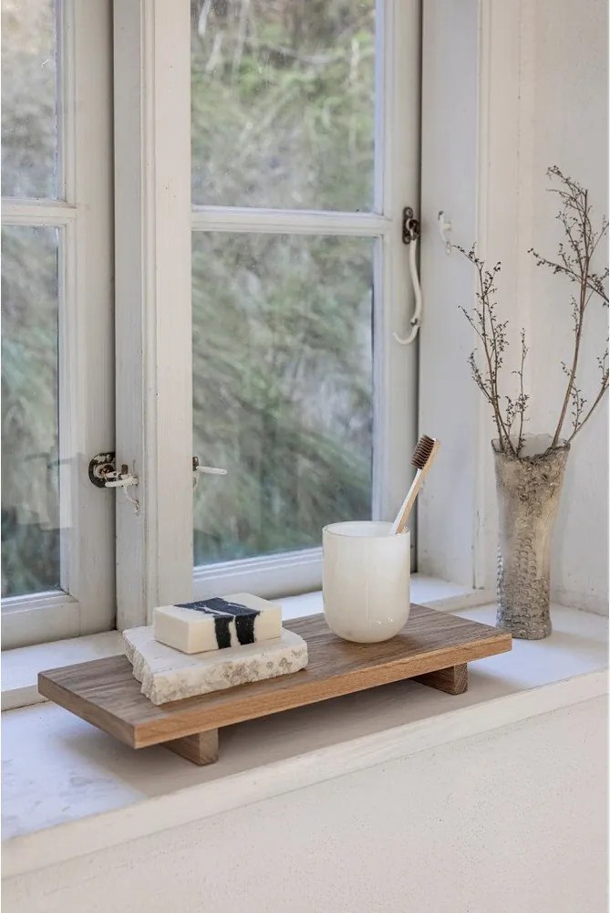 Portaspazzolino color crema in vetro Opal – Mette Ditmer Denmark