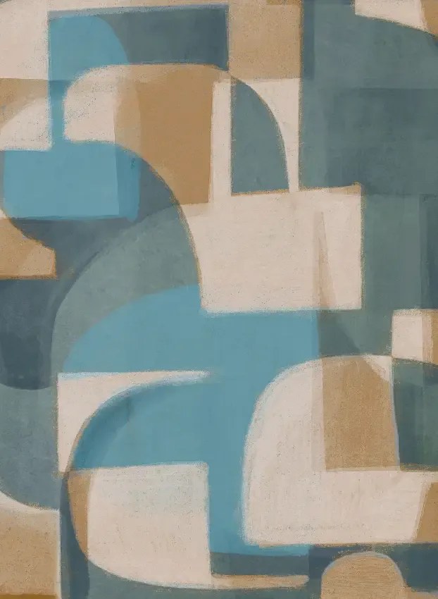 Jannelli & Volpi Wandbild Pacha - Turquoise Panel 3