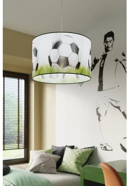 Sollux SL.1429 - Lampadario a sospensione per bambini FOOTBALL 1xE27/15W/230V diametro 40 cm